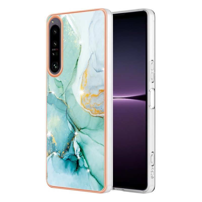 Hoesje voor Sony Xperia 1 IV Gekleurd Marmer