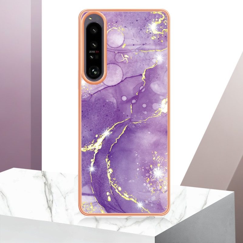 Hoesje voor Sony Xperia 1 IV Gekleurd Marmer