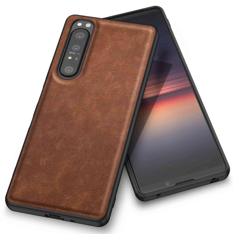 Hoesje voor Sony Xperia 1 IV Kunstleer