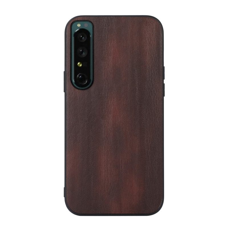 Hoesje voor Sony Xperia 1 IV Kunstleer