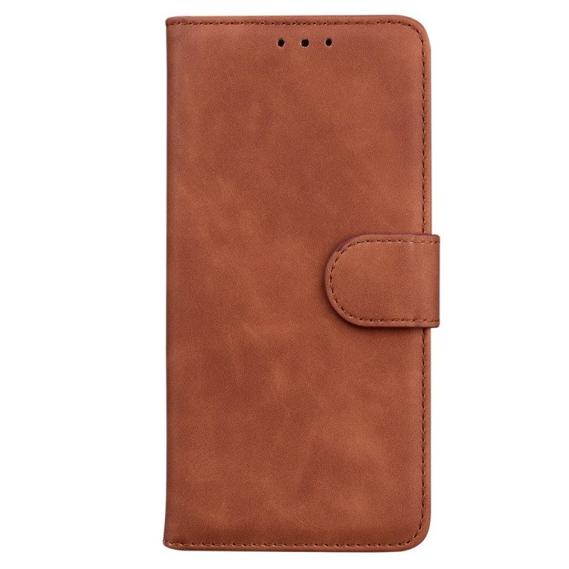 Leren Hoesje voor Sony Xperia 1 IV Effen Kleur