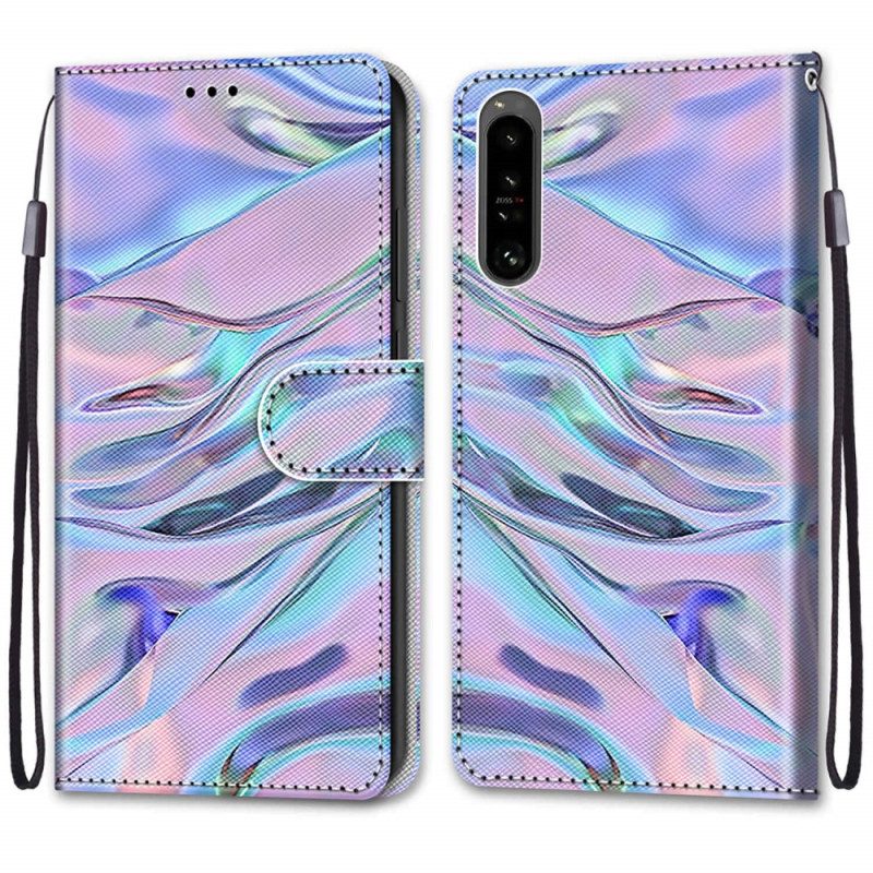 Leren Hoesje voor Sony Xperia 1 IV Zoals Verf