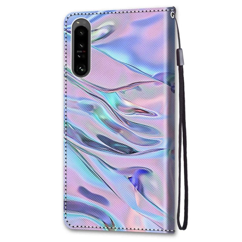 Leren Hoesje voor Sony Xperia 1 IV Zoals Verf