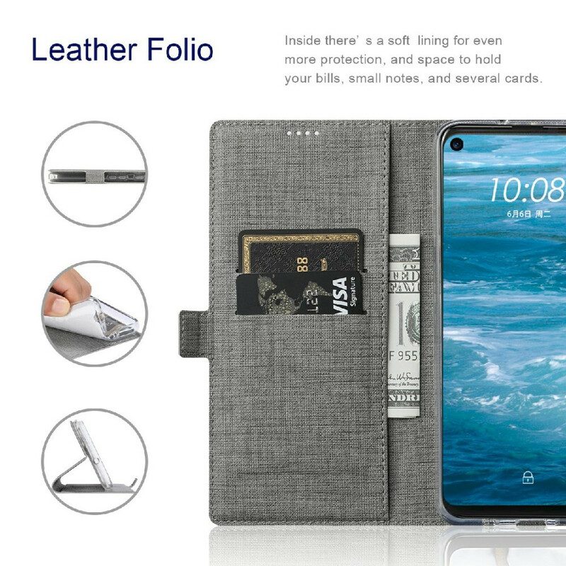 Bescherming Hoesje voor Samsung Galaxy S21 FE Folio-hoesje Getextureerd