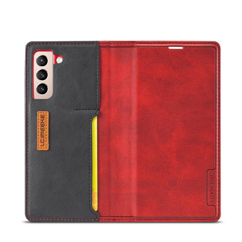 Bescherming Hoesje voor Samsung Galaxy S21 FE Folio-hoesje Lc-001 Serie Lc.imeeke