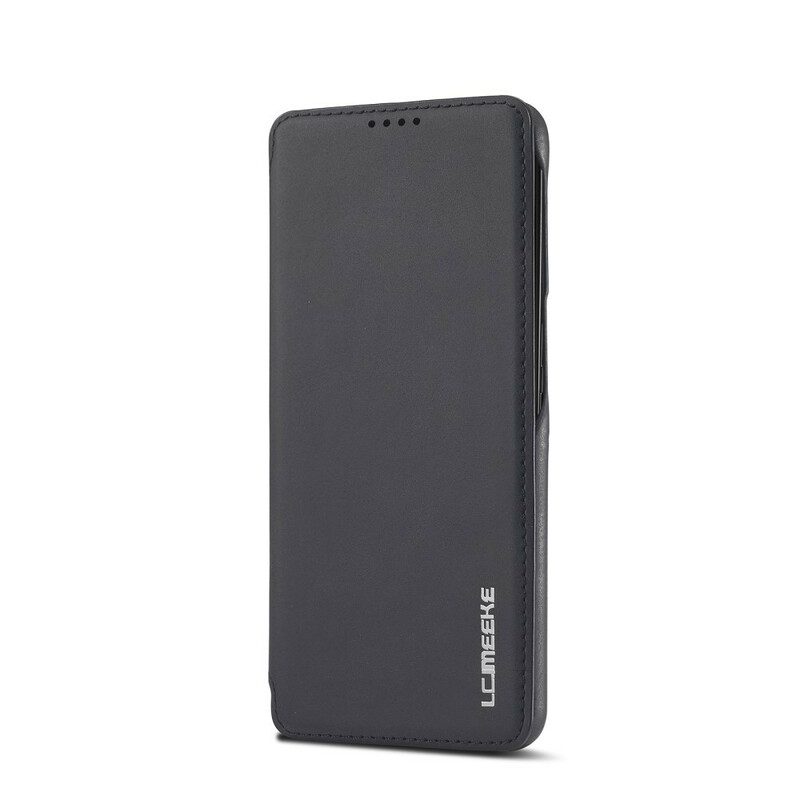 Bescherming Hoesje voor Samsung Galaxy S21 FE Folio-hoesje Lc.imeeke Ledereffect