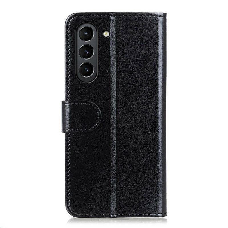 Flip Case voor Samsung Galaxy S21 FE Bevroren Finesse