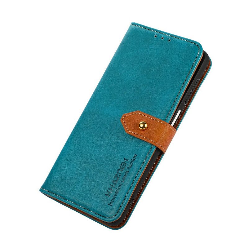 Flip Case voor Samsung Galaxy S21 FE Kunstleer Met Khazneh-riem