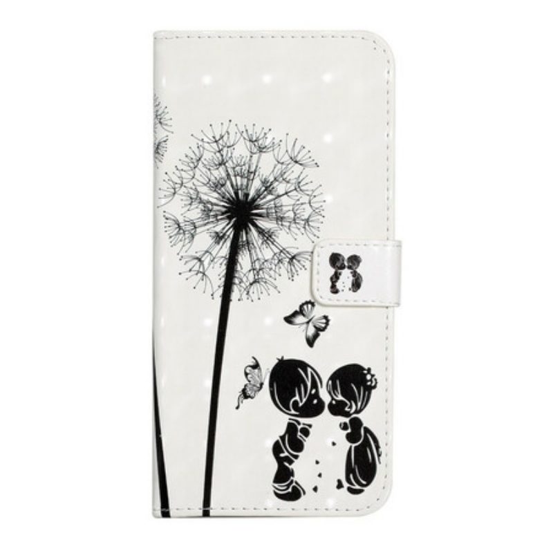 Folio-hoesje voor Samsung Galaxy S21 FE Baby Love Paardebloem