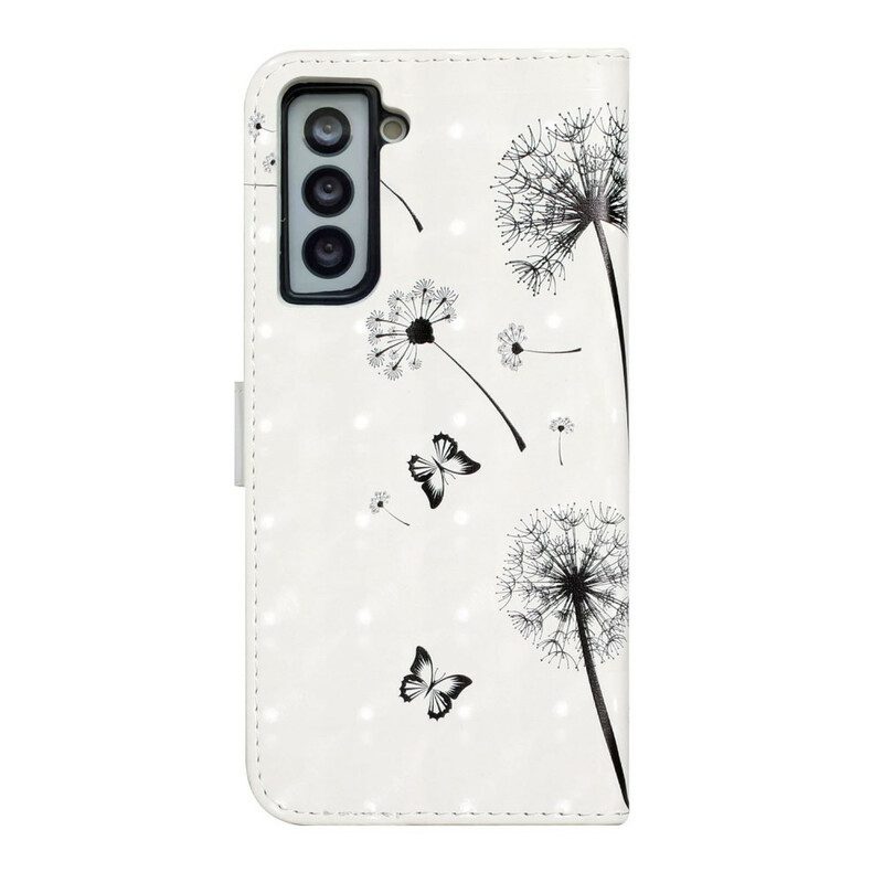 Folio-hoesje voor Samsung Galaxy S21 FE Baby Love Paardebloem