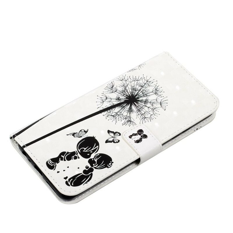 Folio-hoesje voor Samsung Galaxy S21 FE Baby Love Paardebloem