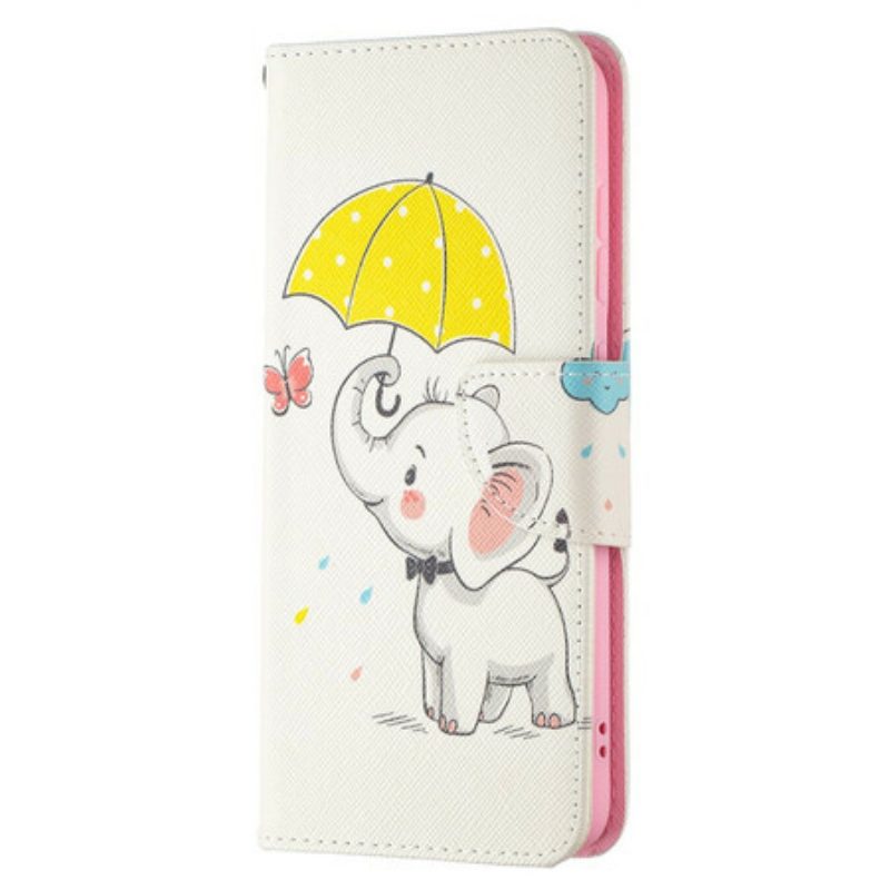 Folio-hoesje voor Samsung Galaxy S21 FE Baby Olifant