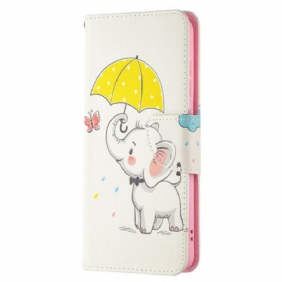 Folio-hoesje voor Samsung Galaxy S21 FE Baby Olifant