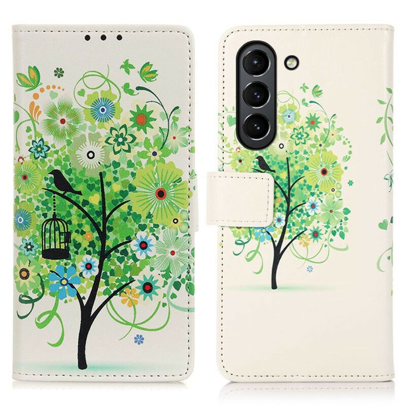 Folio-hoesje voor Samsung Galaxy S21 FE Bloeiende Boom