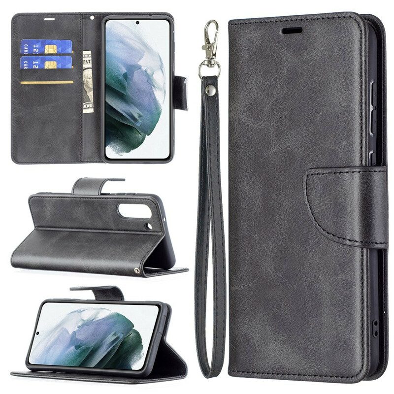 Folio-hoesje voor Samsung Galaxy S21 FE Flip Case Gladde Flap Schuin