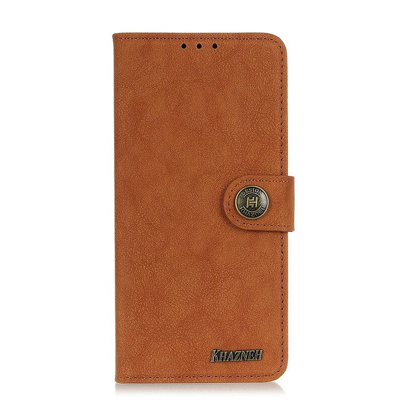 Folio-hoesje voor Samsung Galaxy S21 FE Khazneh Retro Splitleer