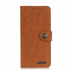 Folio-hoesje voor Samsung Galaxy S21 FE Khazneh Retro Splitleer