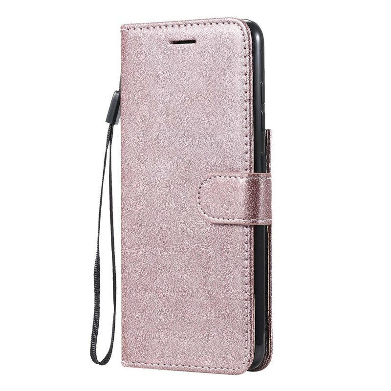 Folio-hoesje voor Samsung Galaxy S21 FE Met Ketting Strappy Leereffect