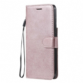 Folio-hoesje voor Samsung Galaxy S21 FE Met Ketting Strappy Leereffect