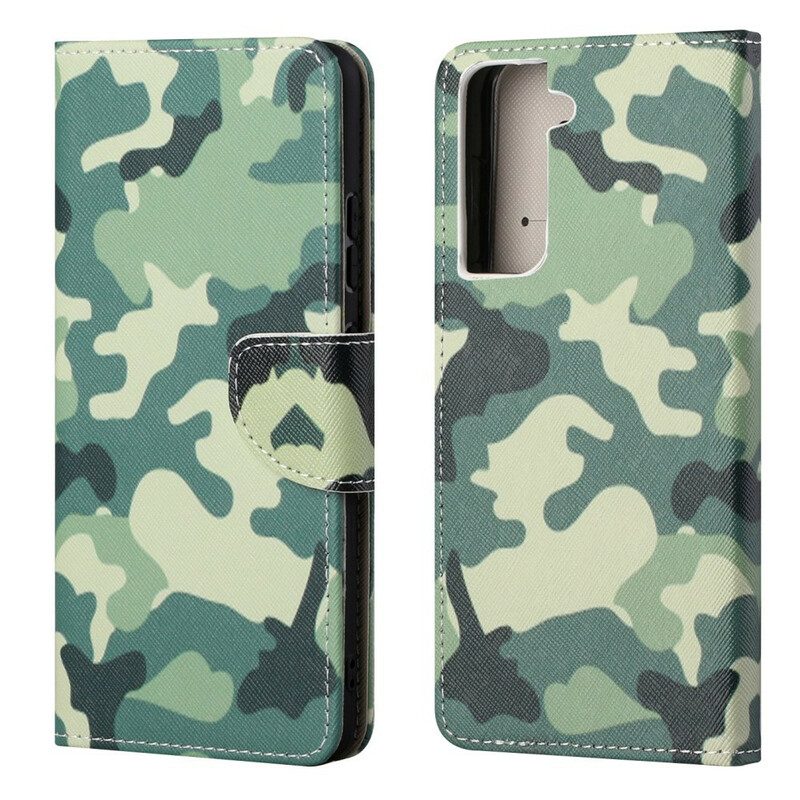 Folio-hoesje voor Samsung Galaxy S21 FE Militaire Camouflage