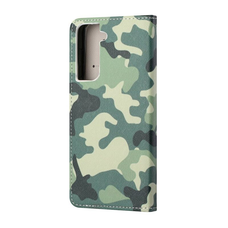 Folio-hoesje voor Samsung Galaxy S21 FE Militaire Camouflage