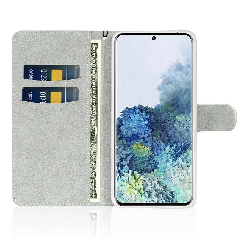 Folio-hoesje voor Samsung Galaxy S21 FE Pailletten S-ontwerp