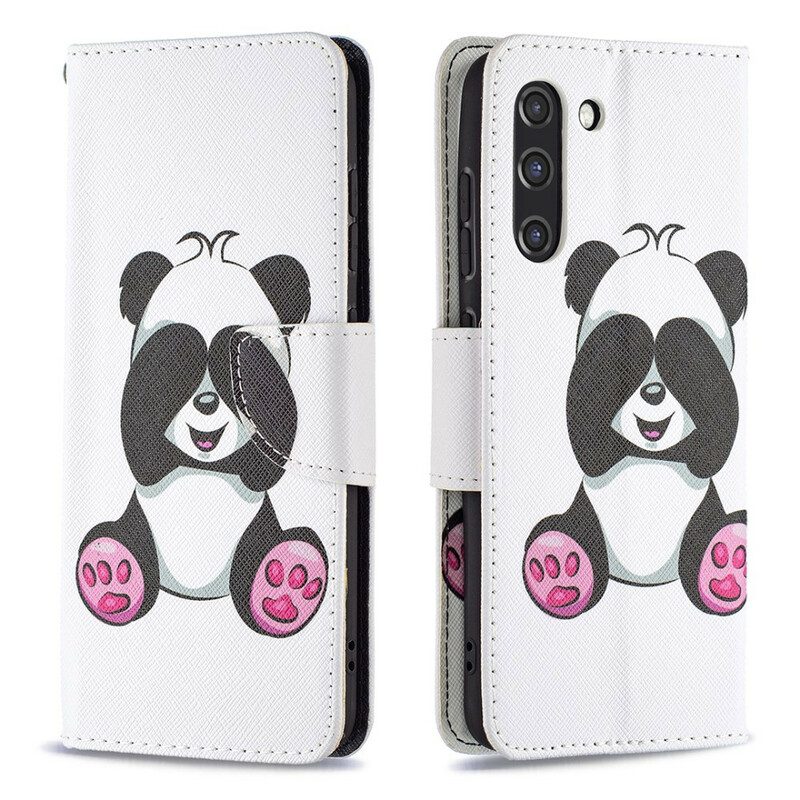 Folio-hoesje voor Samsung Galaxy S21 FE Panda-plezier