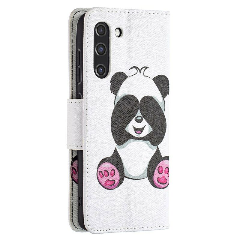 Folio-hoesje voor Samsung Galaxy S21 FE Panda-plezier