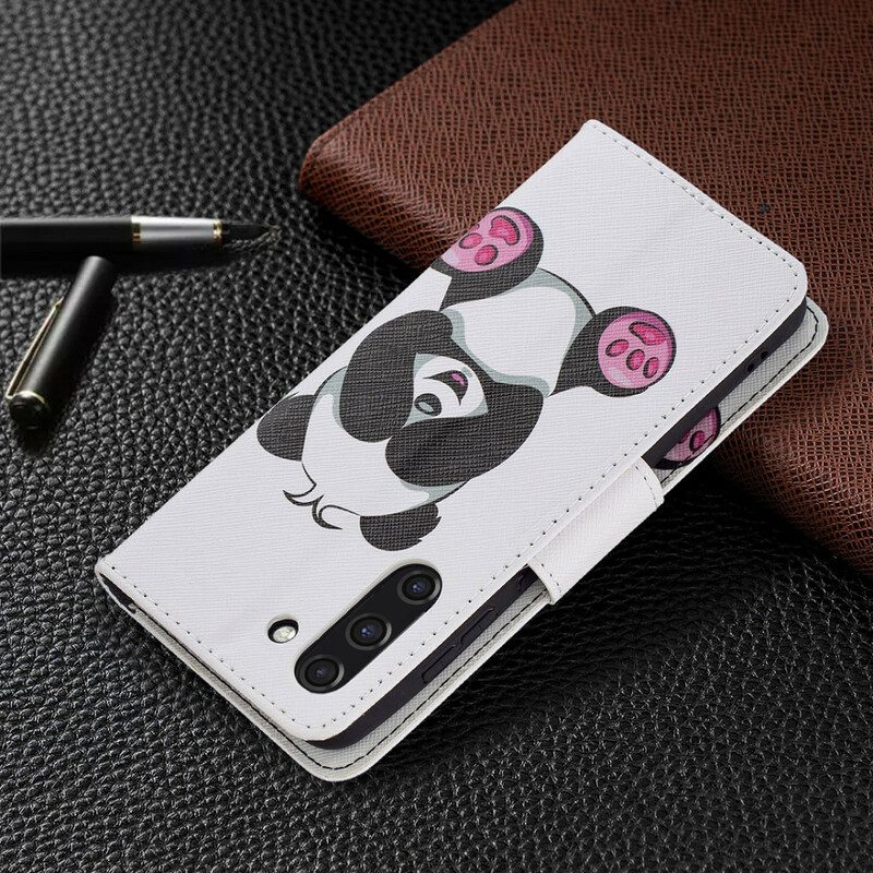 Folio-hoesje voor Samsung Galaxy S21 FE Panda-plezier