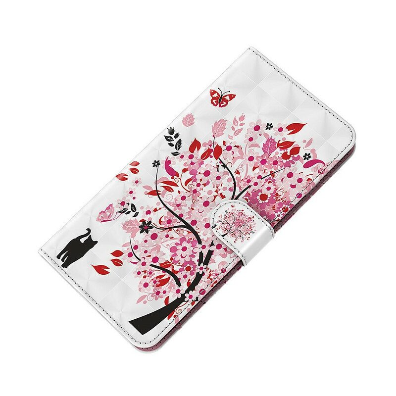 Folio-hoesje voor Samsung Galaxy S21 FE Roze Boom