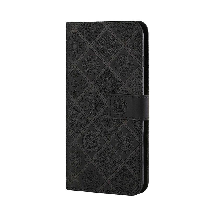 Folio-hoesje voor Samsung Galaxy S21 FE Tapijt Patroon