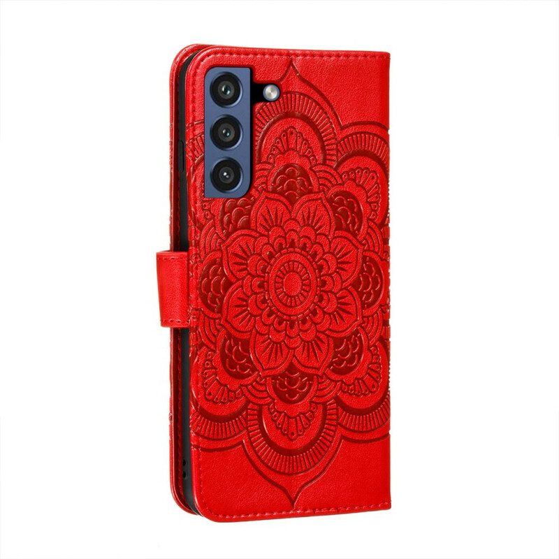 Folio-hoesje voor Samsung Galaxy S21 FE Volledige Mandala