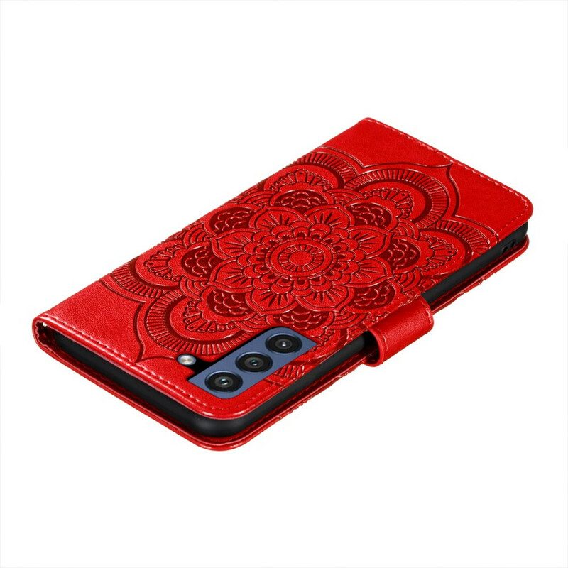 Folio-hoesje voor Samsung Galaxy S21 FE Volledige Mandala