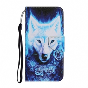 Folio-hoesje voor Samsung Galaxy S21 FE Witte Wolf