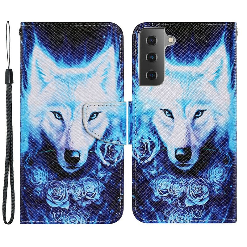 Folio-hoesje voor Samsung Galaxy S21 FE Witte Wolf