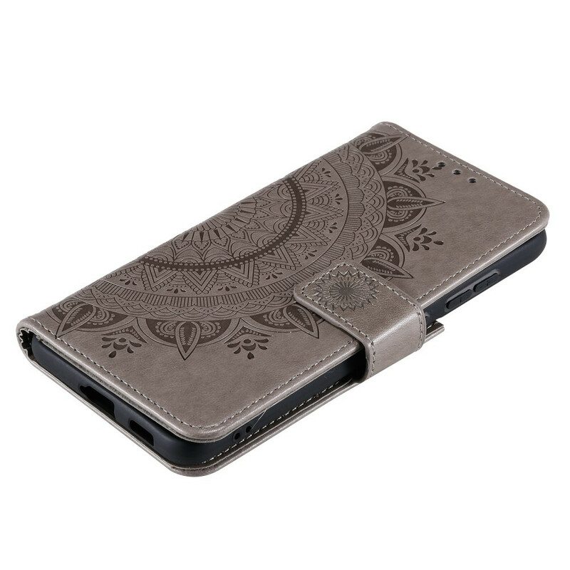 Folio-hoesje voor Samsung Galaxy S21 FE Zon Mandala