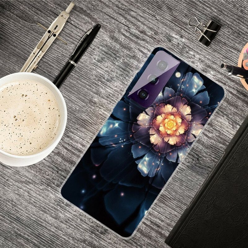 Hoesje voor Samsung Galaxy S21 FE Flexibele Bloemen