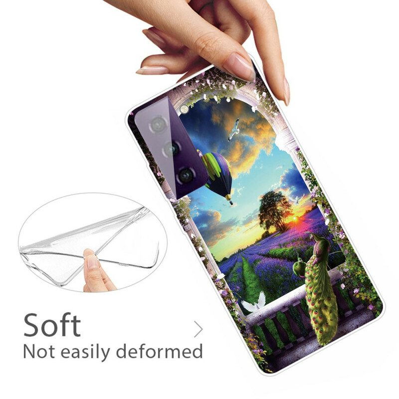 Hoesje voor Samsung Galaxy S21 FE Flexibele Heteluchtballon