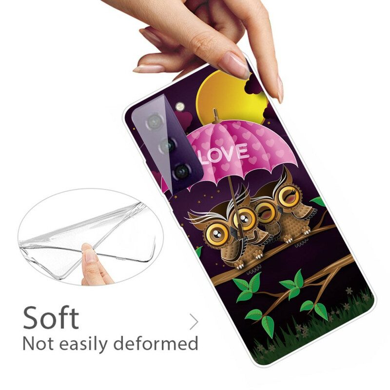 Hoesje voor Samsung Galaxy S21 FE Flexibele Liefdesuilen