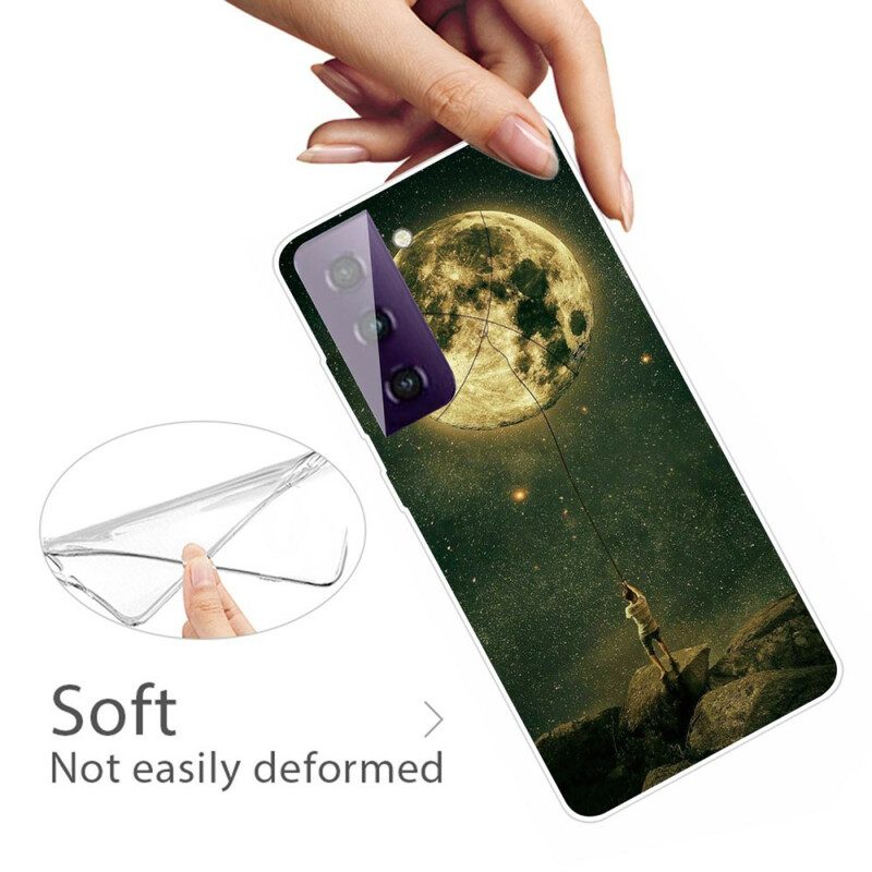 Hoesje voor Samsung Galaxy S21 FE Flexibele Maanman