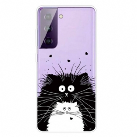 Hoesje voor Samsung Galaxy S21 FE Kijk Naar De Katten