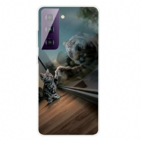 Hoesje voor Samsung Galaxy S21 FE Kittens Droom