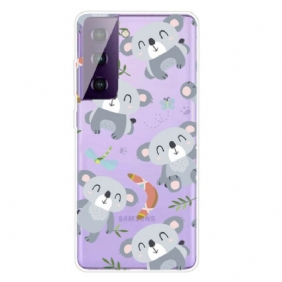 Hoesje voor Samsung Galaxy S21 FE Leuke Koala's