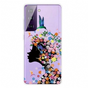 Hoesje voor Samsung Galaxy S21 FE Mooi Bloemhoofd