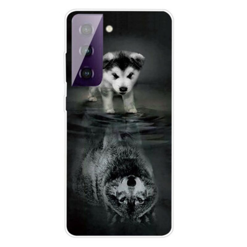 Hoesje voor Samsung Galaxy S21 FE Puppy-droom