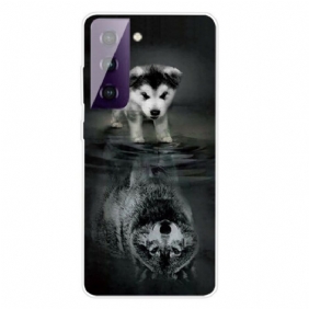 Hoesje voor Samsung Galaxy S21 FE Puppy-droom