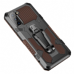 Hoesje voor Samsung Galaxy S21 FE Robot Met Riemclip