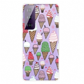 Hoesje voor Samsung Galaxy S21 FE Roomijs