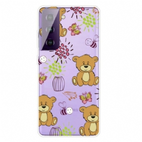 Hoesje voor Samsung Galaxy S21 FE Teddyberen Topje