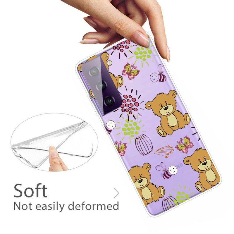 Hoesje voor Samsung Galaxy S21 FE Teddyberen Topje